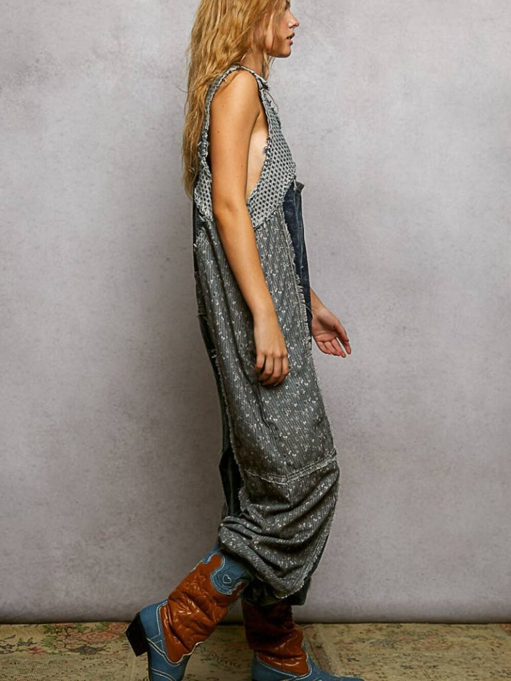 POL NWT Big Pocket French Terry Jogger Overalls - Picture 2 of 3